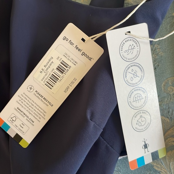 New, Smartwool Soft, Gray, stretchy jumper. Smartwool Active Base Layer - Picture 8 of 11